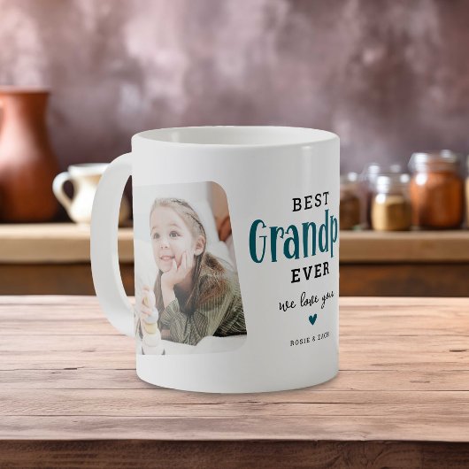 Mug Meilleur PAPA Ever 2 Photo Cadeau Mignon 