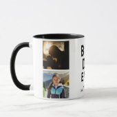 Mug Meilleur papa Ever 4 photo Collage noir (Gauche)