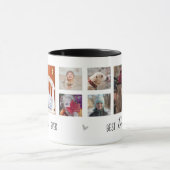 Mug Meilleur papa Ever 6 photo Collage blanc (Centre)