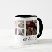 Mug Meilleur papa Ever 6 photo Collage blanc (Devant droit)