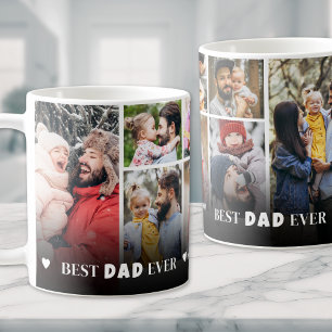 Mug Meilleur Papa Ever 8 Collage de Photos