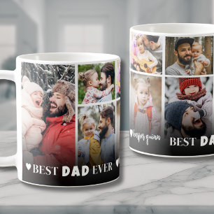 Mug Meilleur Papa Ever 8 Collage de Photos Fête des Pè