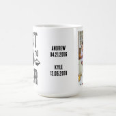 Mug Meilleur papa Ever Enfants Nom personnalisé cadeau (Centre)