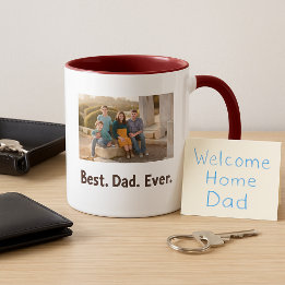 Mug Meilleur papa Ever photo de la famille