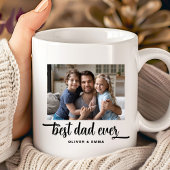Mug Meilleur Papa Ever Script Photo