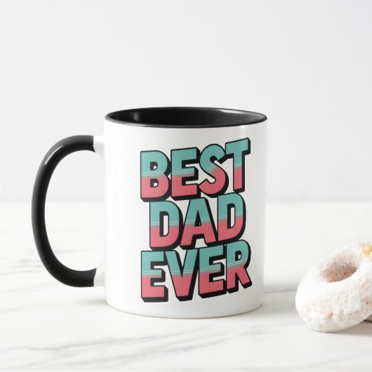 Mug Meilleur papa jamais (Avec donut)