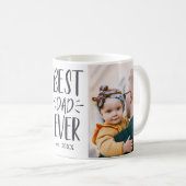 Mug Meilleur papa jamais ajouter Année Personnalisée 2 (Devant droit)