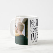 Mug Meilleur papa jamais ajouter Année Personnalisée 2 (Devant gauche)