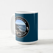 Mug Meilleur papa Jamais Bleu Océan Atlantique Rocky S (Devant gauche)