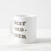 Mug Meilleur papa jamais Bonne Fête des pères idées ca (Devant gauche)