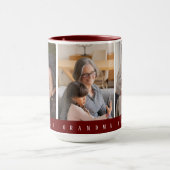 Mug Meilleur Papa Jamais Bourgogne Avec 3 Grand-Maman (Centre)