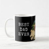 Mug Meilleur Papa Jamais Brush Stroke Photo (Gauche)