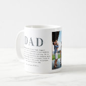 Mug Meilleur papa jamais | Collage de trois photos (Devant gauche)
