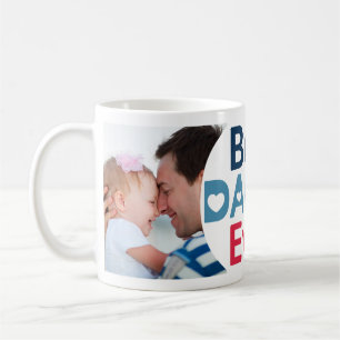 Mug Meilleur Papa Jamais. Collage photo amusant