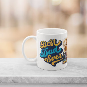 Mug Meilleur papa jamais Collage photo de Fête des p