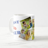 Mug Meilleur papa jamais collage photos (Devant gauche)