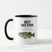 Mug Meilleur papa jamais Cool Basse Fête des pères de (Gauche)