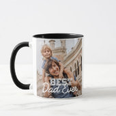 Mug Meilleur Papa Jamais Cool Moderne Stitch Photo per (Gauche)