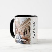 Mug Meilleur Papa Jamais Cool Moderne Stitch Photo per (Devant gauche)