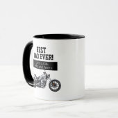 Mug Meilleur papa jamais Cool Moto Père vélo (Devant gauche)