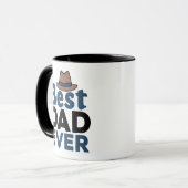 Mug Meilleur papa Jamais Custom Photo Mug, Cadeau de f (Devant gauche)