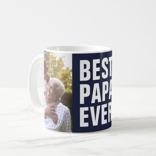 Mug Meilleur. Papa. Jamais. Fête des pères 2 Photo Caf (Devant gauche)