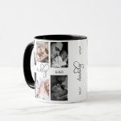 Mug Meilleur papa jamais | Fête des pères 6 Collage ph (Devant gauche)