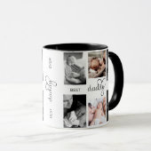 Mug Meilleur papa jamais | Fête des pères 6 Collage ph (Devant droit)