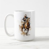 Mug Meilleur papa jamais | Fête des pères Cheval Cowbo (Gauche)