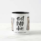 Mug Meilleur Papa Jamais Fête des pères Deux Photo (Centre)