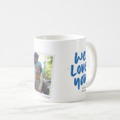 Mug Meilleur papa jamais Fête des pères photo bleu mod (Devant droit)