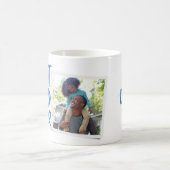 Mug Meilleur papa jamais Fête des pères photo bleu mod (Centre)