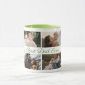 Mug Meilleur Papa Jamais Fête des pères Photo Collage  (Centre)