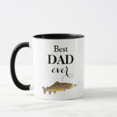 Mug Meilleur Papa Jamais Fête des pères Truite Pêche à (Gauche)