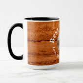 Mug Meilleur papa jamais, Granite de canyon de cuivre, (Gauche)