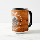 Mug Meilleur papa jamais, Granite de canyon de cuivre, (Devant droit)
