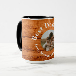 Mug Meilleur papa jamais, Granite de canyon de cuivre,