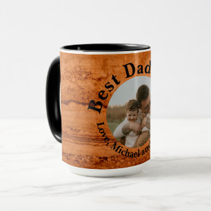 Mug Meilleur papa jamais, Granite de canyon de cuivre,