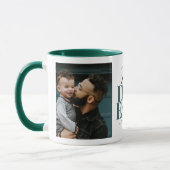 Mug Meilleur papa jamais la typographie Customisée (Gauche)