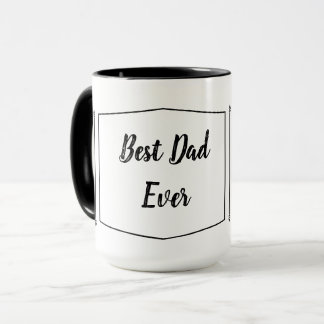 Mug Meilleur papa jamais - message personnalisé deux t