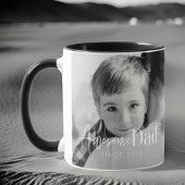 Mug Meilleur Papa Jamais Moderne Classique Simple Phot