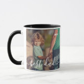 Mug Meilleur Papa Jamais Moderne Simple Jouer Script P (Gauche)