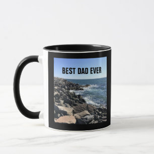 Mug Meilleur Papa Jamais Océan Atlantique Côte Rocheus