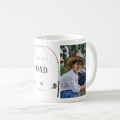 Mug Meilleur Papa Jamais Pêche Bande Photo Musique (Devant droit)