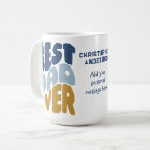 Mug Meilleur papa jamais personnalisé (Devant gauche)