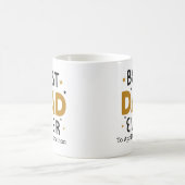 Mug Meilleur papa jamais personnalisé (Centre)