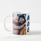 Mug Meilleur. Papa. Jamais. Personnalisé avec 2 photos (Gauche)