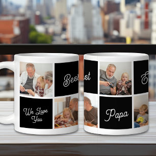 Mug Meilleur Papa Jamais Personnalisé Photo Familiale 