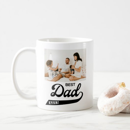 Mug Meilleur papa jamais photo (Avec donut)
