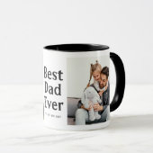 Mug Meilleur papa Jamais Photo Fête des pères Cadeau (Devant droit)